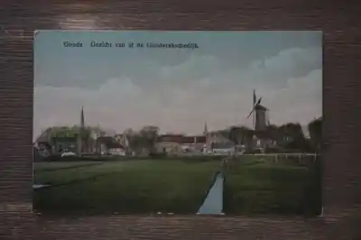 Gouda Gezicht vanaf de Gouderakschedijk Najlepsza cena