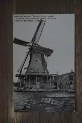Zaandam Molen de Grotvorst waar volgens overlevering Czaar Peter de groote gearbeid heeft Kup teraz