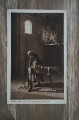 Tani Veluwe Veluwsche boerin aan den arbeid