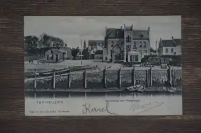 Terneuzen Nieuwstraat met postkantoor Ekspresowa dostawa