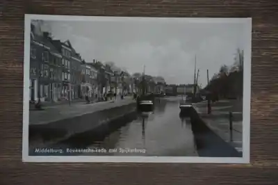 Oryginalny Middelburg Rouaansche kade met Spijkerbrug