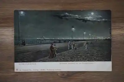 Scheveningen Electrische verlichting van den strandboulevard Nowość