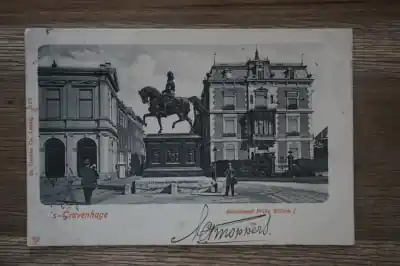 Den Haag Standbeeld Prins Willem I Oryginalny