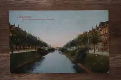 Autentyczny Den Haag Waldeck Pyrmontkade en koningin Emmakade