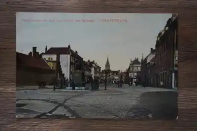 Den Haag Paviljoengracht met standbeeld van Spinoza Popularny