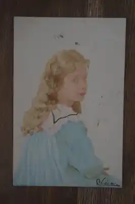 Nowość Fantasie ansichtkaart met een meisje