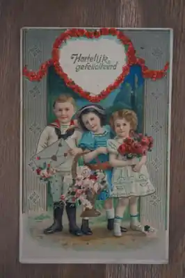 Zwrot pieniędzy Fantasie ansichtkaart met kinderen