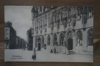 Oryginalny Middelburg Voorgevel Stadhuis