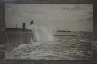 Vlissingen Boulevard in storm Tani