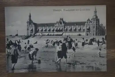 Oryginalny Vlissingen Strandgezicht met Grand Hotel