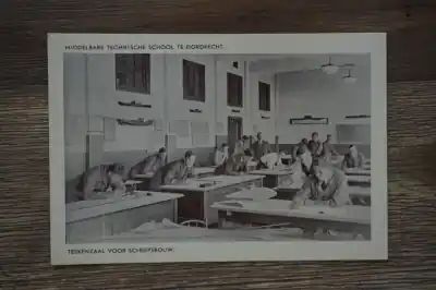 Nowość Dordrecht Middelbare technische school Tekenzaal voor scheepsbouw