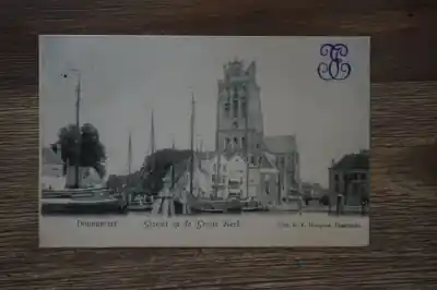 Dordrecht Gezicht op de groote kerk Bezpieczna płatność